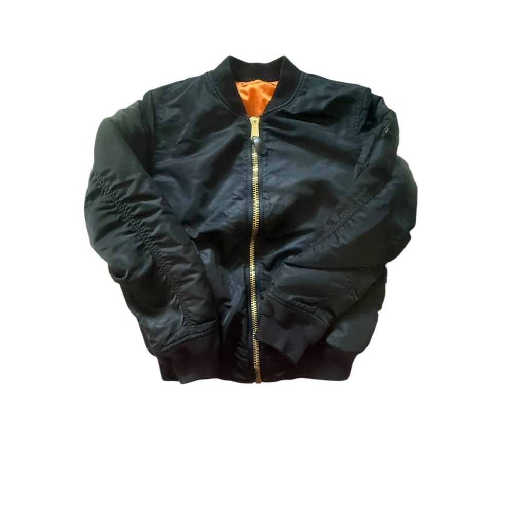 APLHA MA-1 BOMBER JACKET (HERITAGE) Unisex Size Small - Picture 4 of 16
